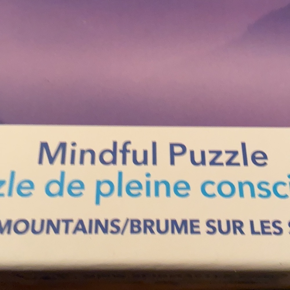 Calm Mindful 300 Piece Puzzle Foggy Mountains Scenery Set. - Picture 5 of 8